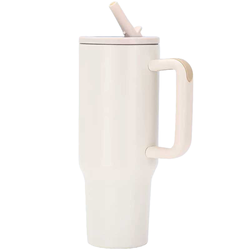 Stainless Steel Tumbler with Handle – 40 oz